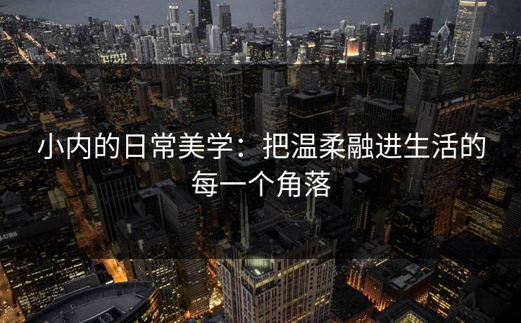 小内的日常美学:把温柔融进生活的每一个角落 小内的日常美学:把温柔融进生活的每一个角落