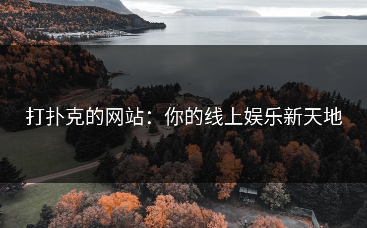 打扑克的网站：你的线上娱乐新天地